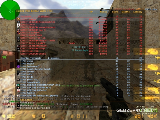 GEBZE PRO 16v16 MAÇ KEYFİ