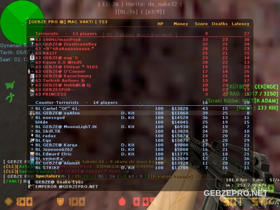 16v16 MAÇ GEBZE PRO