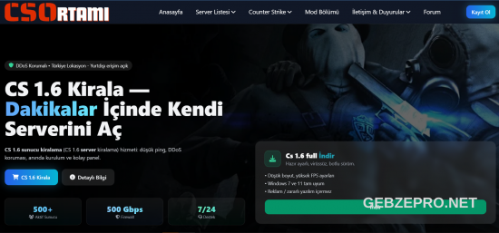 Nasıl CS 1.6 Server Kiralayabilirim, Kurabilirim, Satın Alabilirim? CSOrtamı  csortami.com