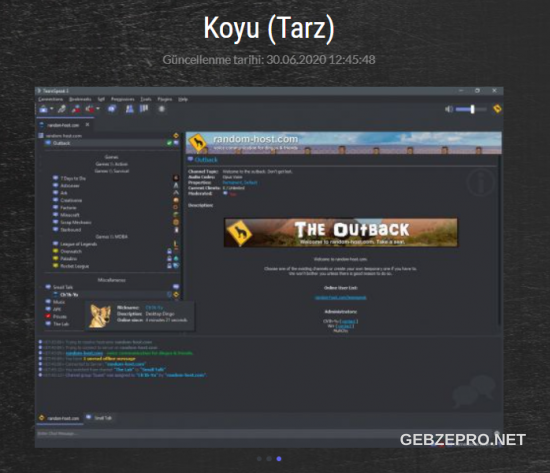 TeamSpeak 3 arayüzünü siyah (koyu mod) yap