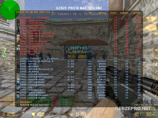 Sali Gunun Maclari Mirage / Cbble / Inferno / Nuke