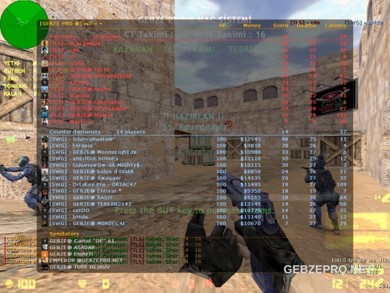 Cuma gunu mac 5map @GEBZEPRO